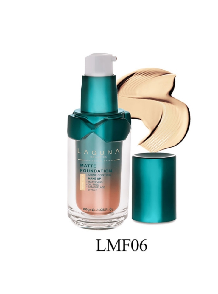 کرم پودر پمپی مات لاگونا شماره LMF06 حجم 30 گرم